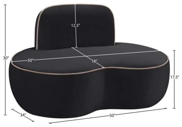 Swerve Velvet Upholstered Chair