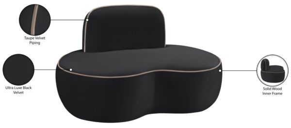 Swerve Velvet Upholstered Chair