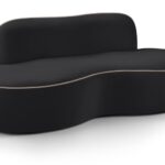 Swerve 77" Velvet Upholstered Loveseat
