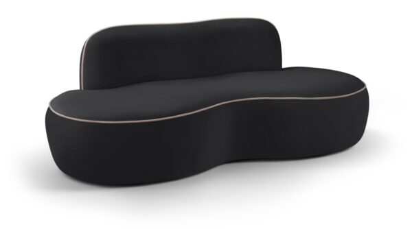 Swerve 77" Velvet Upholstered Loveseat