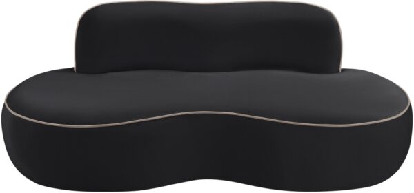 Swerve 77" Velvet Upholstered Loveseat