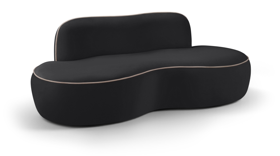 Swerve 77" Velvet Upholstered Loveseat