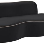 Swerve 77" Velvet Upholstered Loveseat