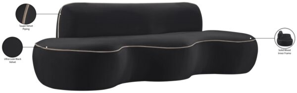 Swerve 101" Velvet Upholstered Sofa
