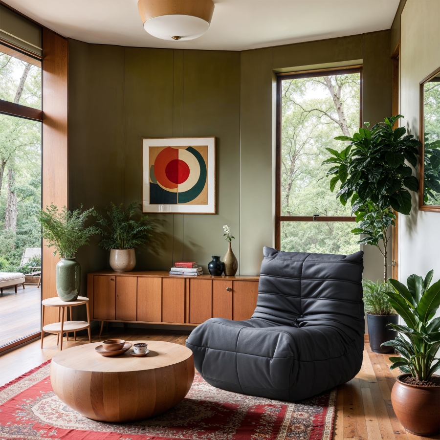 Relax Vegan Leather Upholstered Chair