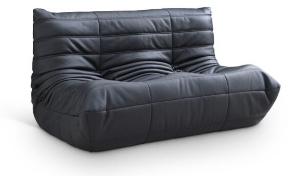 Relax 54.75" Vegan Leather Upholstered Loveseat