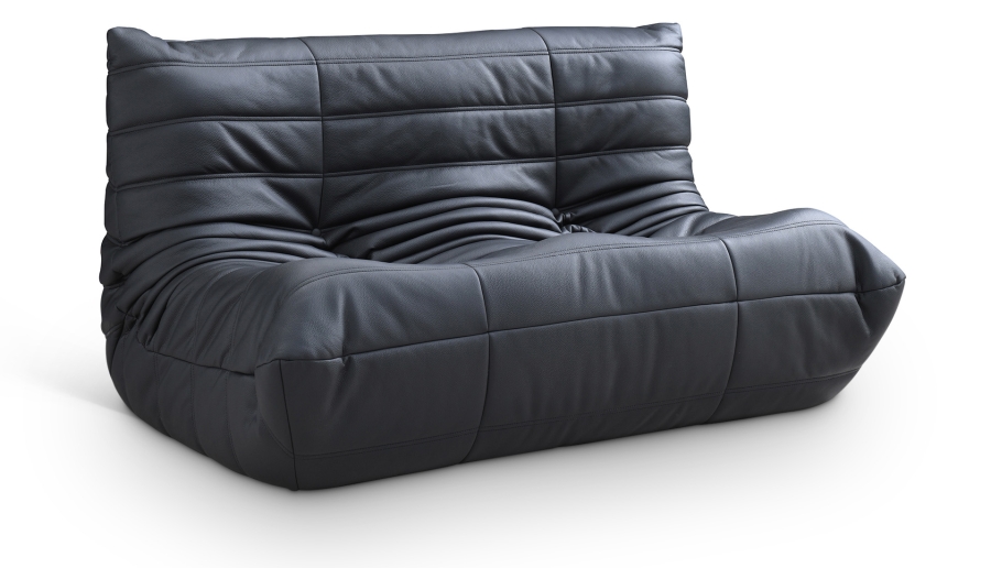 Relax 54.75" Vegan Leather Upholstered Loveseat