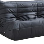 Relax 54.75" Vegan Leather Upholstered Loveseat