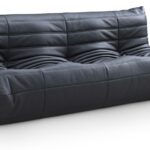 Relax 77.75" Vegan Leather Upholstered Sofa