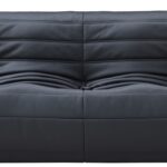 Relax 77.75" Vegan Leather Upholstered Sofa