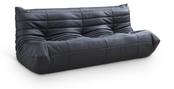 Relax 77.75" Vegan Leather Upholstered Sofa