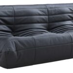 Relax 77.75" Vegan Leather Upholstered Sofa