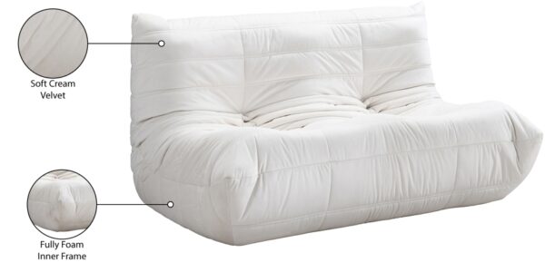 Relax 54.75" Velvet Upholstered Loveseat