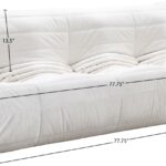 Relax 77.75" Velvet Upholstered Sofa