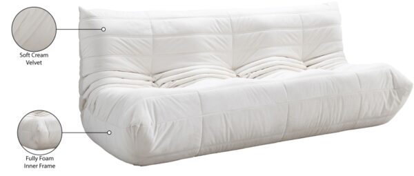 Relax 77.75" Velvet Upholstered Sofa