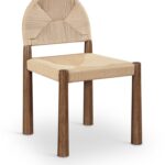 Bohemia Woven Seagrass Cord And Solid Wood Dining Chair