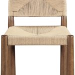 Bohemia Woven Seagrass Cord And Solid Wood Dining Chair