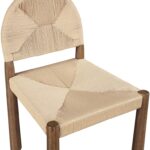 Bohemia Woven Seagrass Cord And Solid Wood Dining Chair