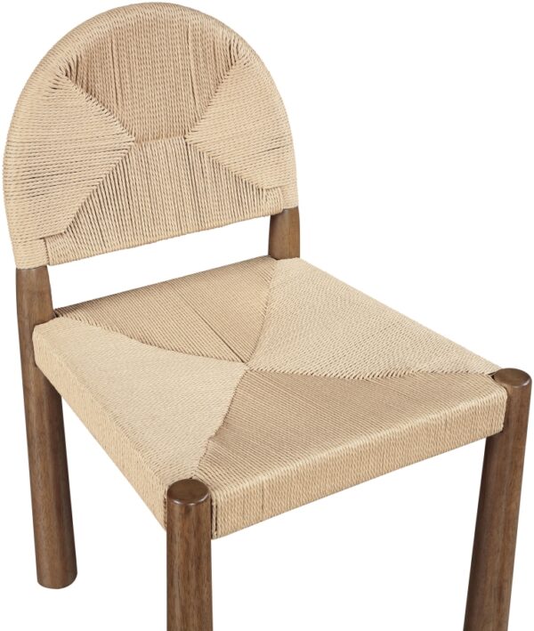 Bohemia Woven Seagrass Cord And Solid Wood Dining Chair