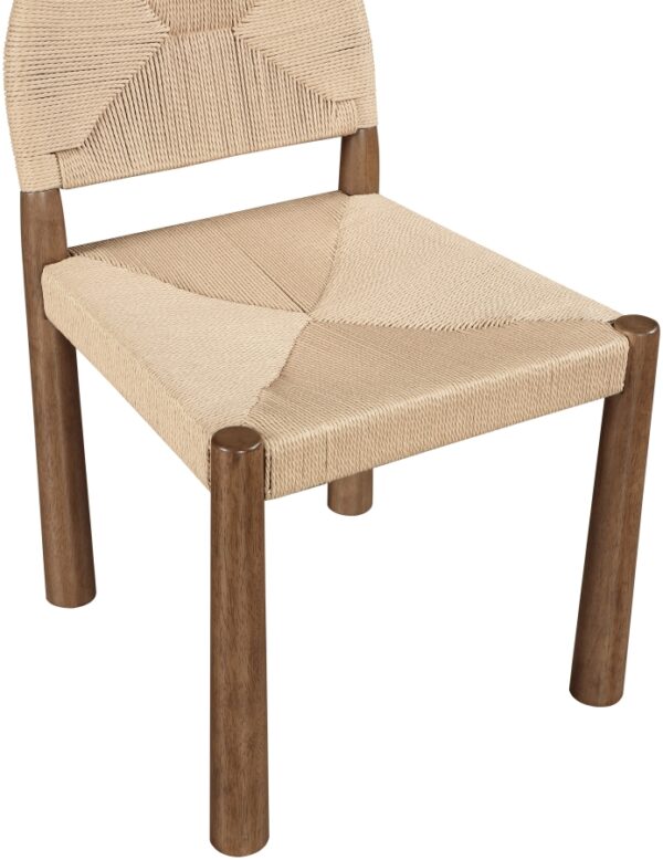 Bohemia Woven Seagrass Cord And Solid Wood Dining Chair
