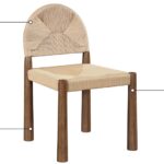 Bohemia Woven Seagrass Cord And Solid Wood Dining Chair