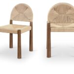 Bohemia Woven Seagrass Cord And Solid Wood Dining Chair