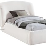 Sandro Chenille Fabric Upholstered Twin Bed