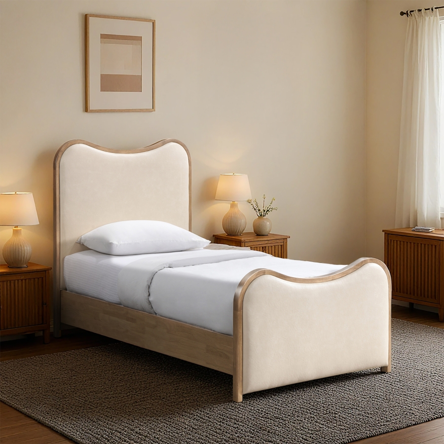 Arvada Vegan Leather Upholstered Bed