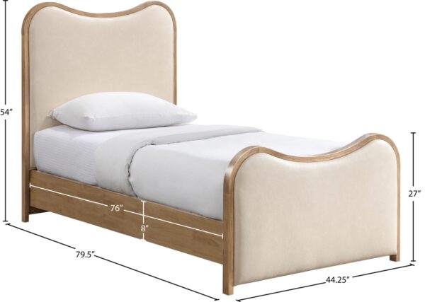Arvada Vegan Leather Upholstered Bed