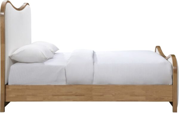 Arvada Linen Textured Fabric Upholstered Twin Bed