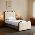 Arvada Vegan Leather Upholstered Twin Bed