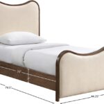 Arvada Vegan Leather Upholstered Twin Bed