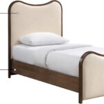 Arvada Vegan Leather Upholstered Twin Bed
