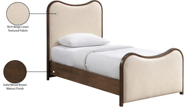 Arvada Vegan Leather Upholstered Twin Bed