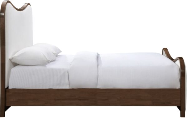 Arvada Linen Textured Fabric Upholstered Bed