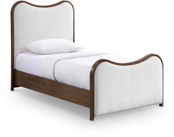 Arvada Linen Textured Fabric Upholstered Bed