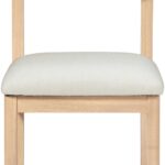 Roundhill Linen Textured Fabric Upholstered Dining Chair