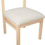 Roundhill Linen Textured Fabric Upholstered Dining Chair
