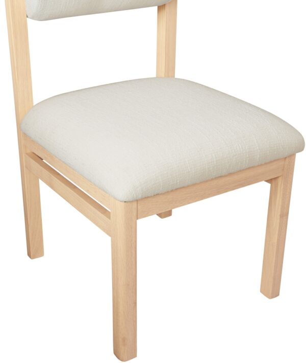 Roundhill Linen Textured Fabric Upholstered Dining Chair