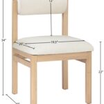Roundhill Linen Textured Fabric Upholstered Dining Chair
