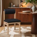 Roundhill Vegan Leather Upholstered Dining Chair