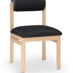 Roundhill Vegan Leather Upholstered Dining Chair