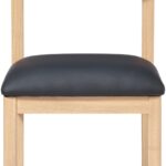 Roundhill Vegan Leather Upholstered Dining Chair