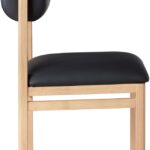 Roundhill Vegan Leather Upholstered Dining Chair