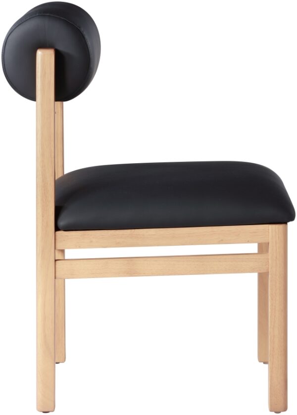 Roundhill Vegan Leather Upholstered Dining Chair