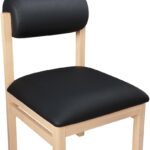 Roundhill Vegan Leather Upholstered Dining Chair