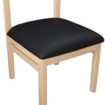 Roundhill Vegan Leather Upholstered Dining Chair