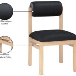 Roundhill Vegan Leather Upholstered Dining Chair