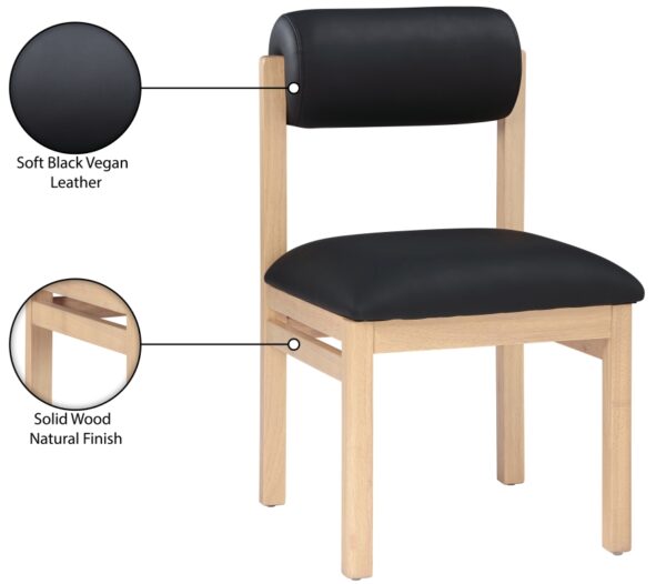 Roundhill Vegan Leather Upholstered Dining Chair