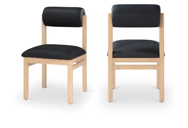 Roundhill Vegan Leather Upholstered Dining Chair